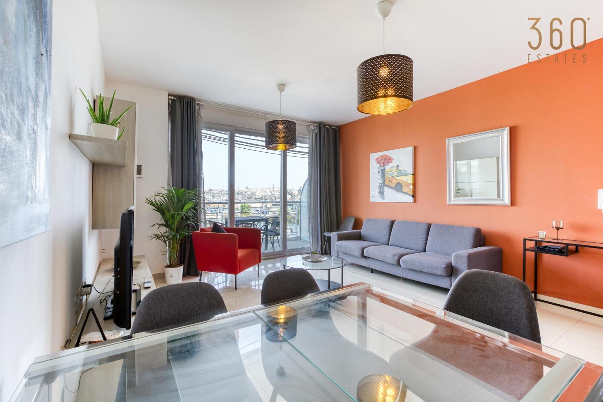 A Beautiful 2br Seafront With Private Terrace By 360 Estates Apartamento Gzira